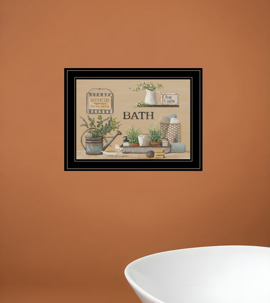 Farmhouse Bath Black Framed Print Bathroom Wall Art - Homeroots