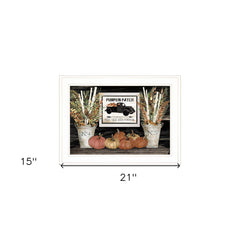 Pumpkin Patch Still Life 2 White Framed Print Wall Art - Homeroots