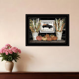 Pumpkin Patch Still Life 3 Black Framed Print Wall Art - Homeroots