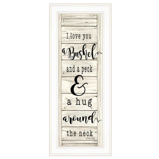 Hugs Collection 1 White Framed Print Wall Art - Homeroots