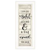 Hugs Collection 1 White Framed Print Wall Art - Homeroots