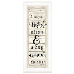 Hugs Collection 1 White Framed Print Wall Art - Homeroots