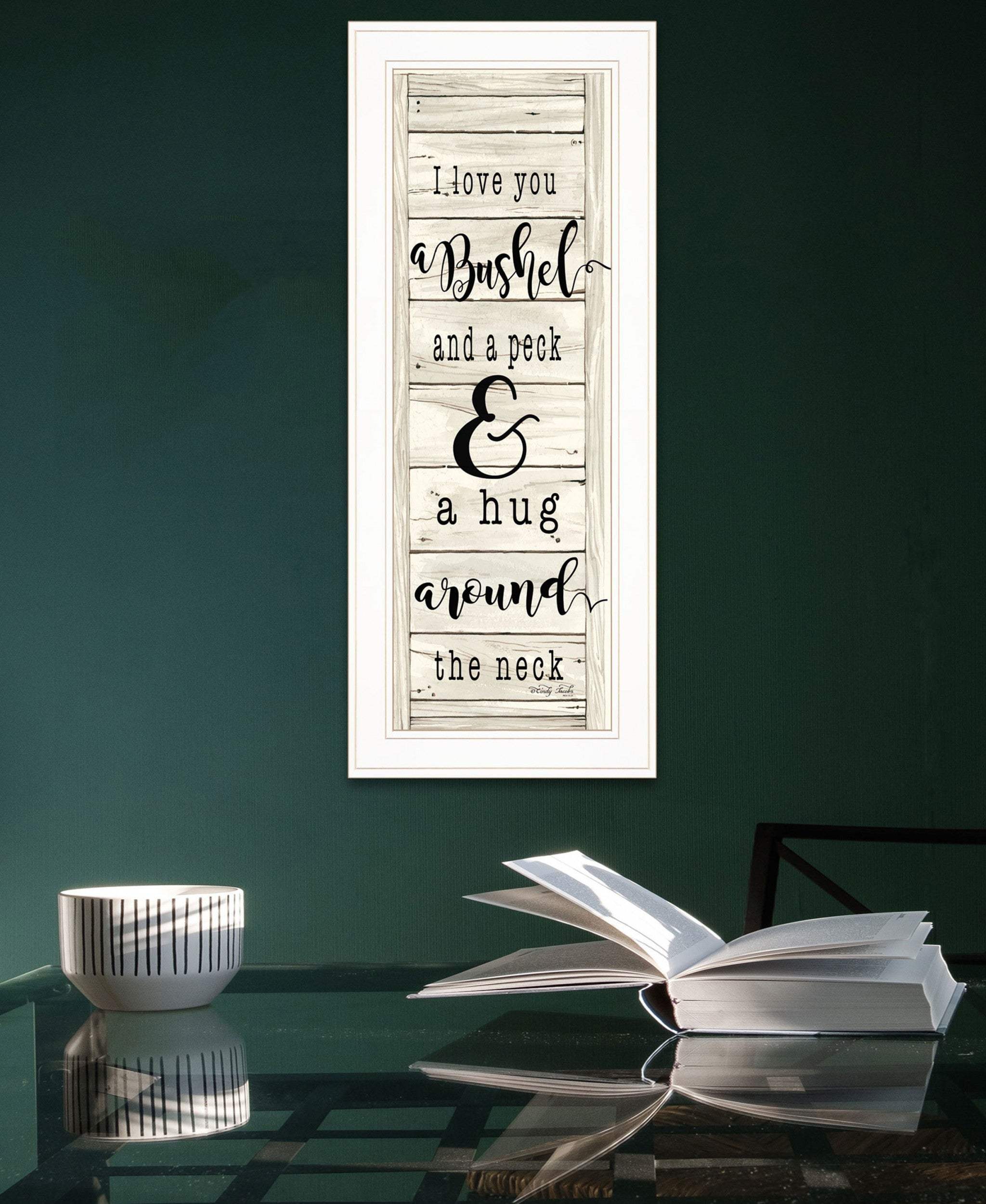 Hugs Collection 1 White Framed Print Wall Art - Homeroots - Flyclothing LLC