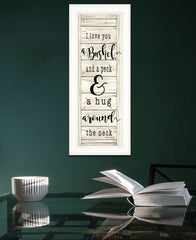Hugs Collection 1 White Framed Print Wall Art - Homeroots