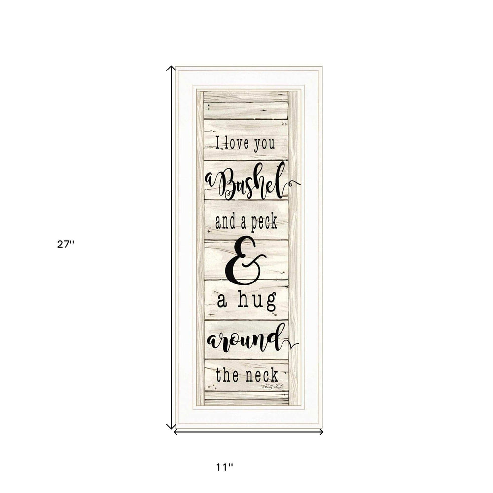 Hugs Collection 1 White Framed Print Wall Art - Homeroots - Flyclothing LLC