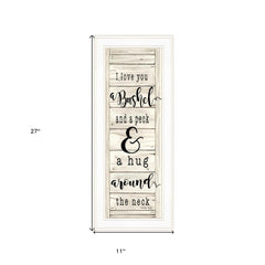 Hugs Collection 1 White Framed Print Wall Art - Homeroots