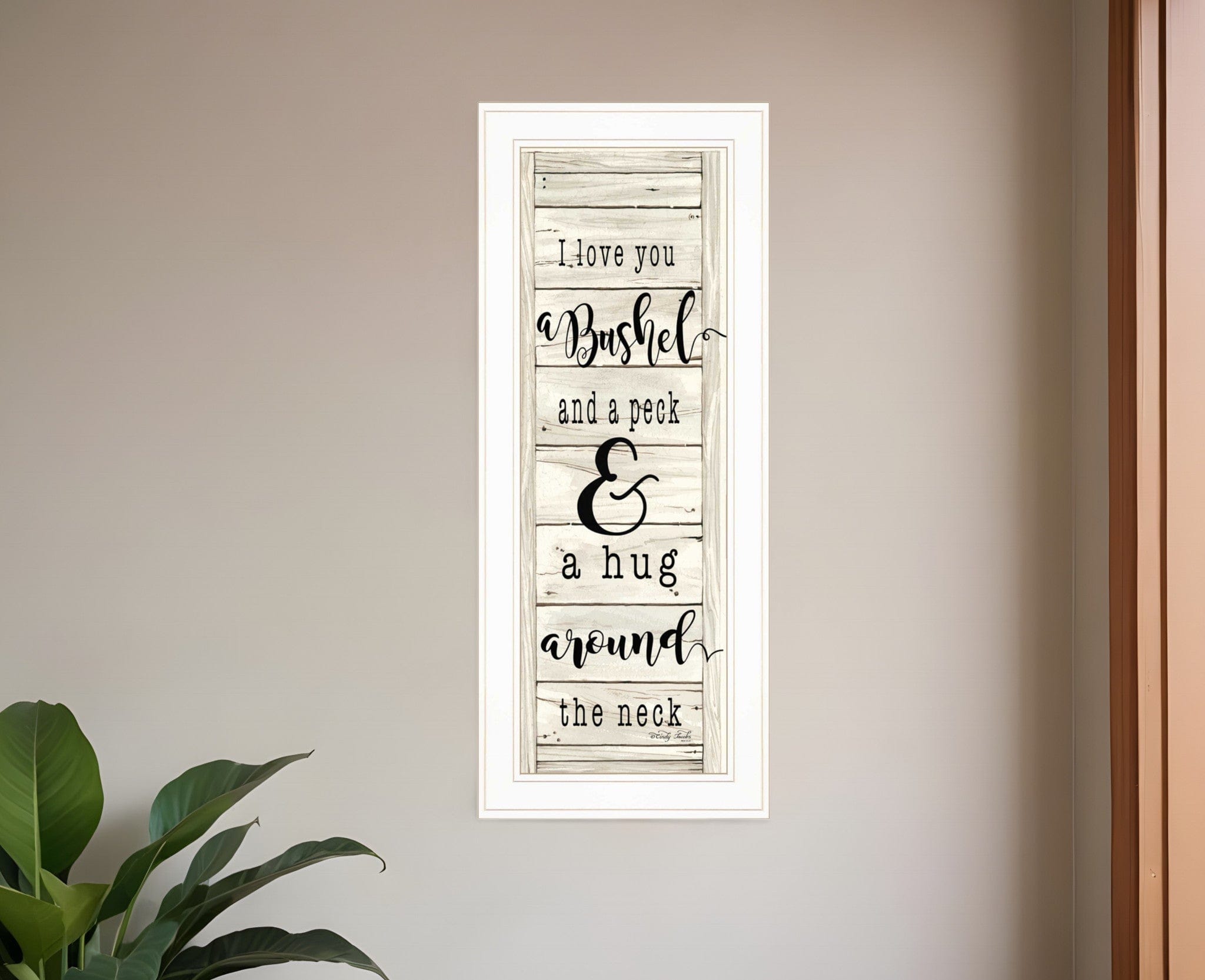Hugs Collection 1 White Framed Print Wall Art - Homeroots