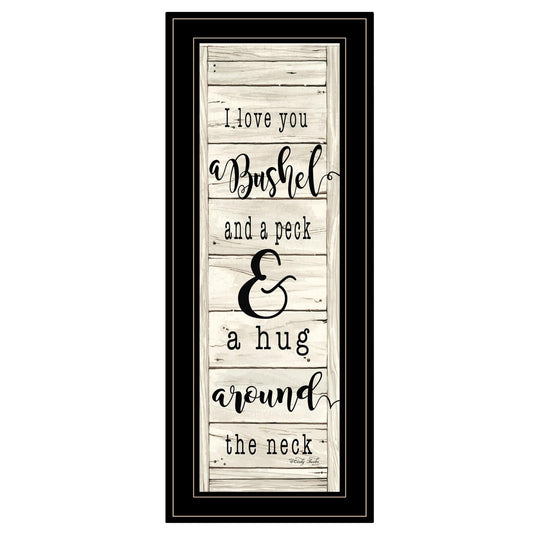 Hugs Collection 2 Black Framed Print Wall Art - Homeroots