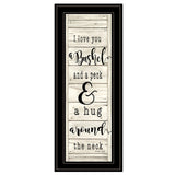 Hugs Collection 2 Black Framed Print Wall Art - Homeroots
