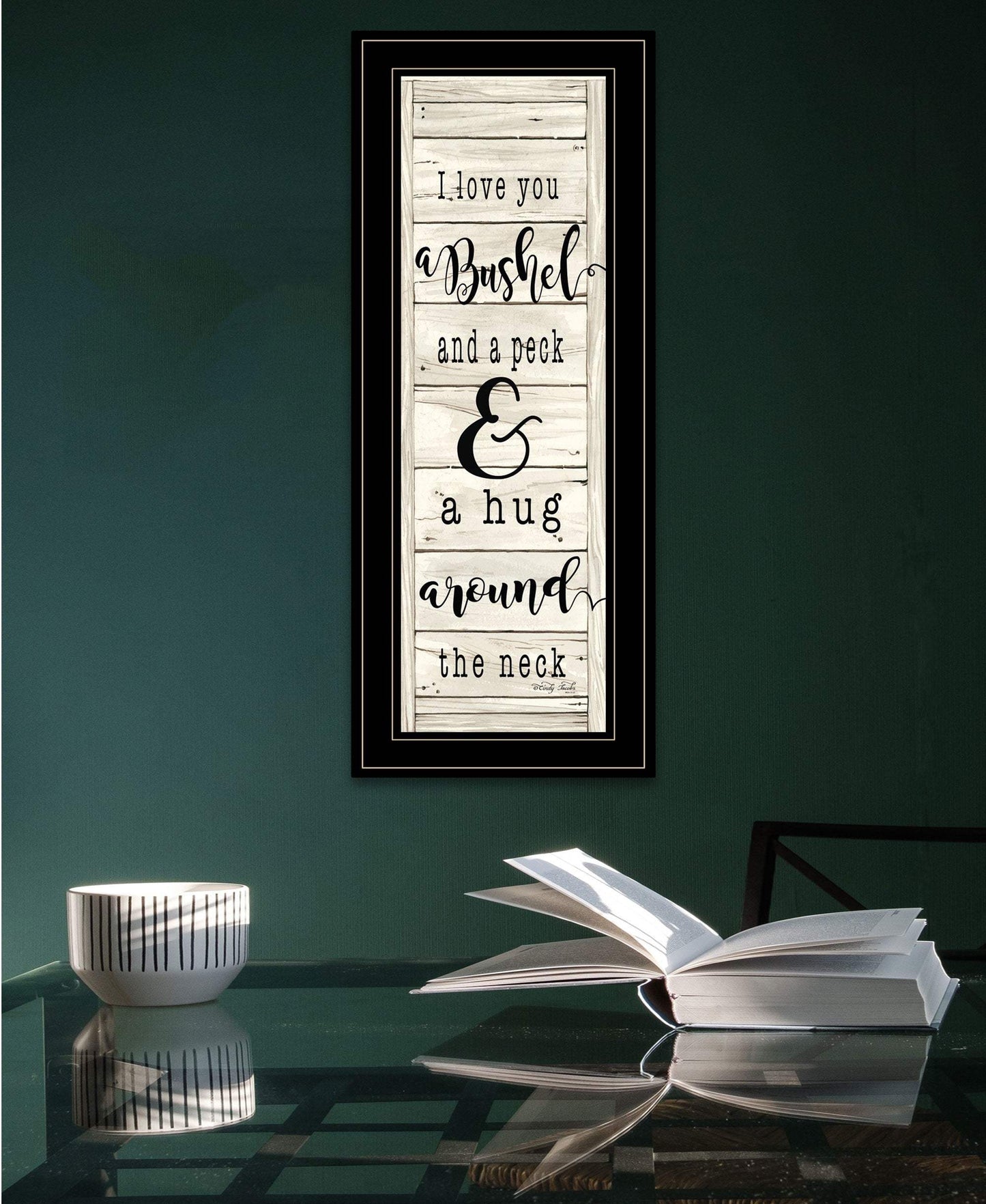 Hugs Collection 2 Black Framed Print Wall Art - Homeroots - Flyclothing LLC