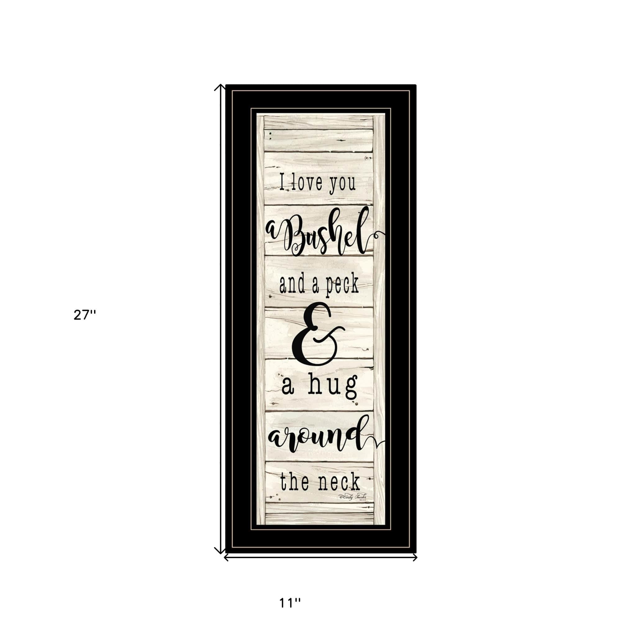 Hugs Collection 2 Black Framed Print Wall Art - Homeroots