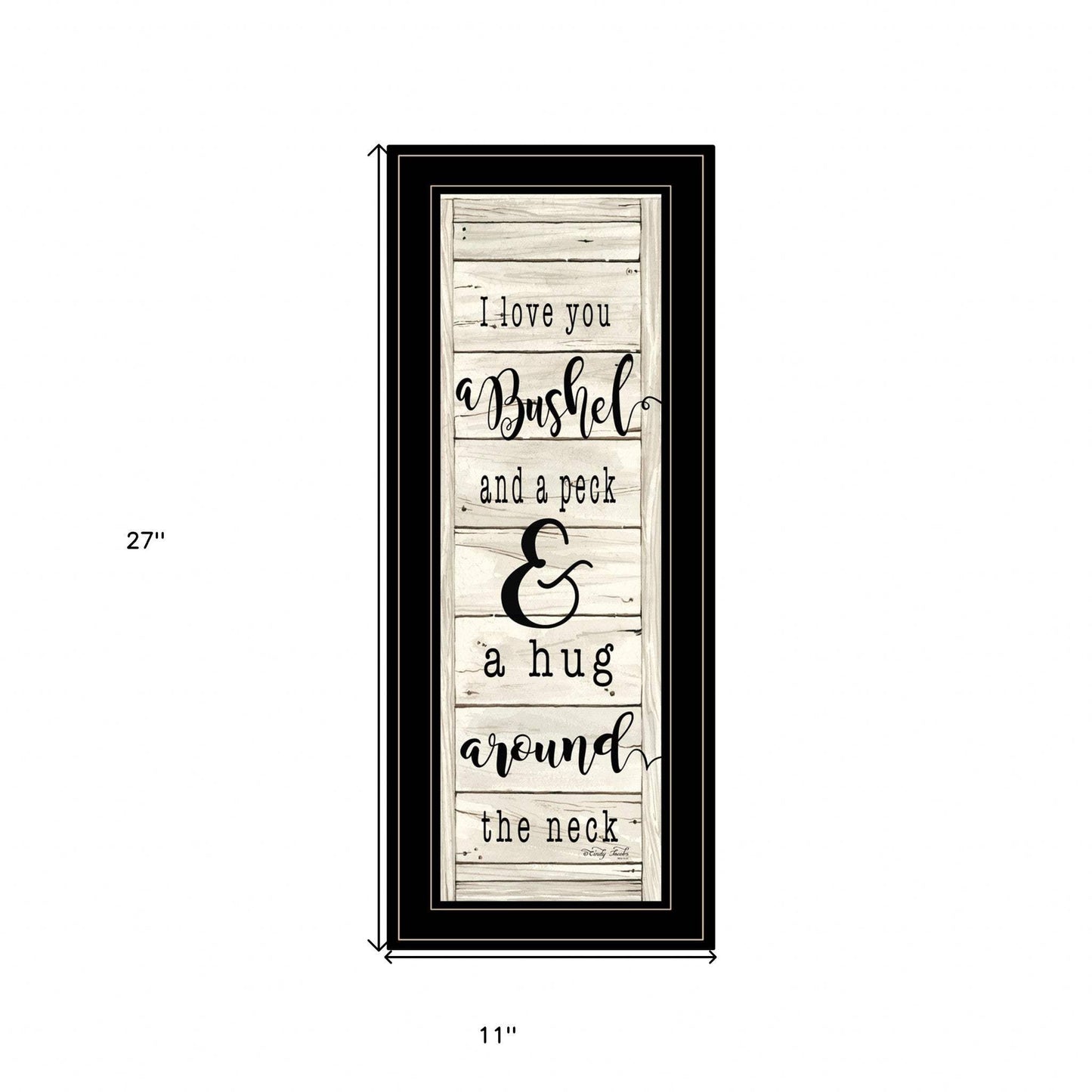 Hugs Collection 2 Black Framed Print Wall Art - Homeroots - Flyclothing LLC