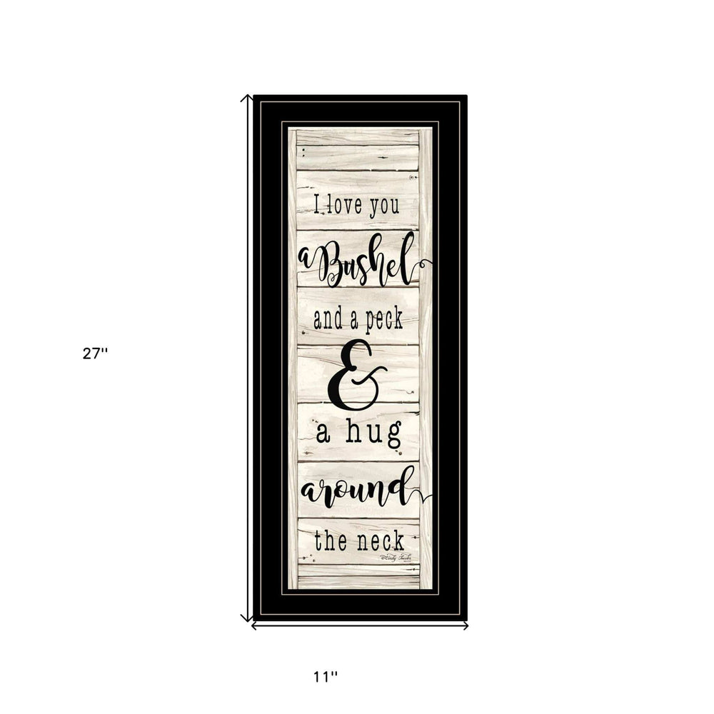 Hugs Collection 2 Black Framed Print Wall Art - Homeroots - Flyclothing LLC