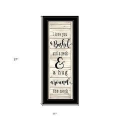 Hugs Collection 2 Black Framed Print Wall Art - Homeroots