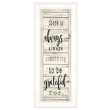 Be Grateful Collection 1 White Framed Print Wall Art - Homeroots