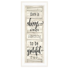 Be Grateful Collection 1 White Framed Print Wall Art - Homeroots