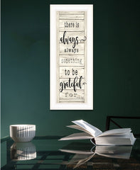 Be Grateful Collection 1 White Framed Print Wall Art - Homeroots