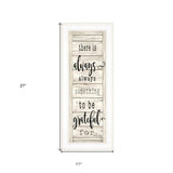 Be Grateful Collection 1 White Framed Print Wall Art - Homeroots - Flyclothing LLC