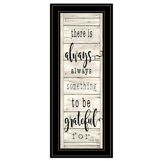 Be Grateful Collection 2 Black Framed Print Wall Art - Homeroots