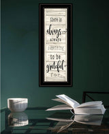 Be Grateful Collection 2 Black Framed Print Wall Art - Homeroots - Flyclothing LLC
