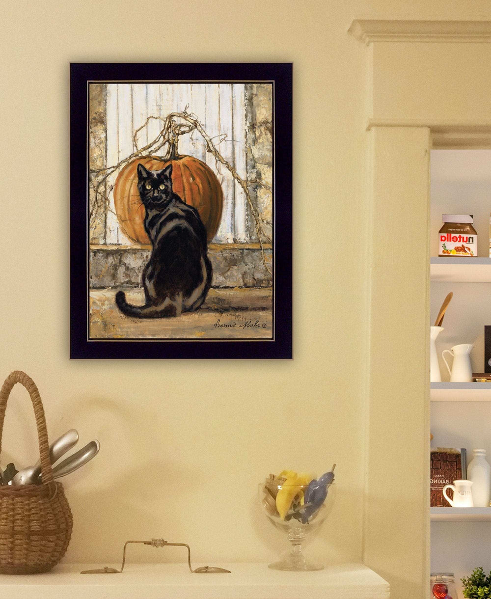Black Cat 3 Black Framed Print Wall Art - Homeroots - Flyclothing LLC