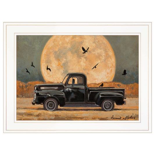 Harvest Moon 3 White Framed Print Kitchen Wall Art - Homeroots
