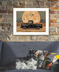 Harvest Moon 3 White Framed Print Kitchen Wall Art - Homeroots
