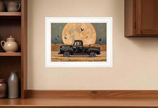 Harvest Moon 3 White Framed Print Kitchen Wall Art - Homeroots