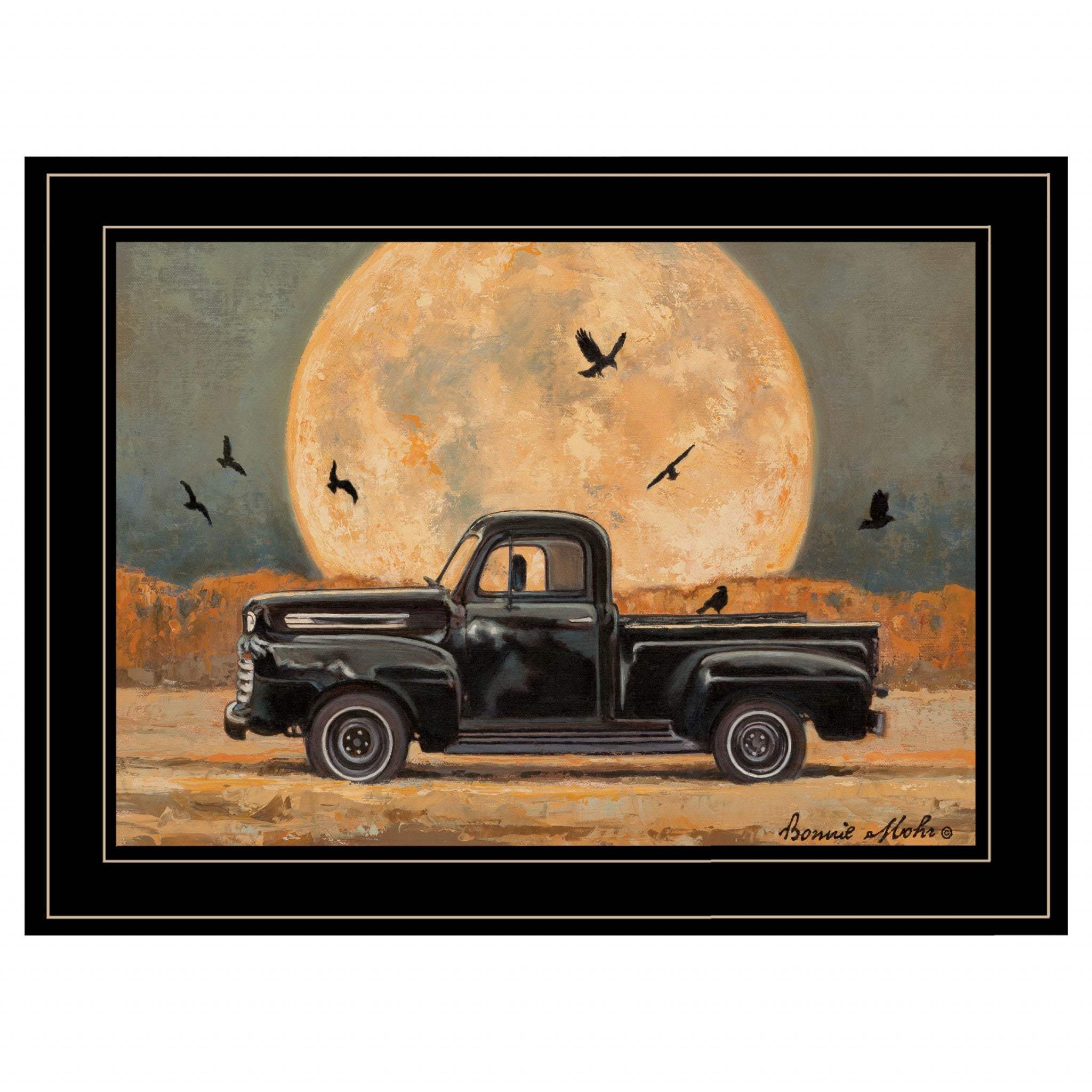Harvest Moon 4 Black Framed Print Kitchen Wall Art - Homeroots - Flyclothing LLC