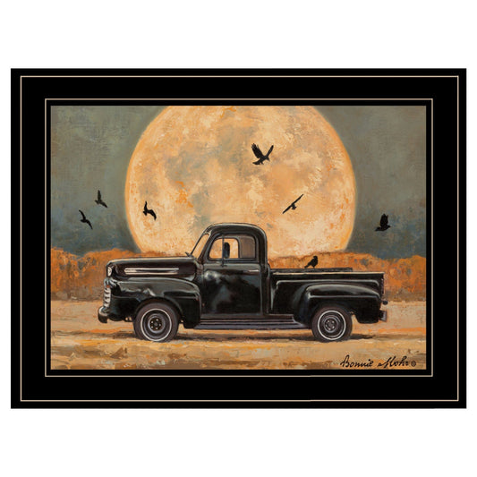 Harvest Moon 4 Black Framed Print Kitchen Wall Art - Homeroots