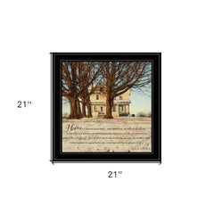 Home 2 Black Framed Print Wall Art - Homeroots