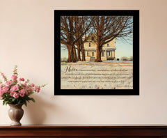 Home 3 Black Framed Print Wall Art - Homeroots