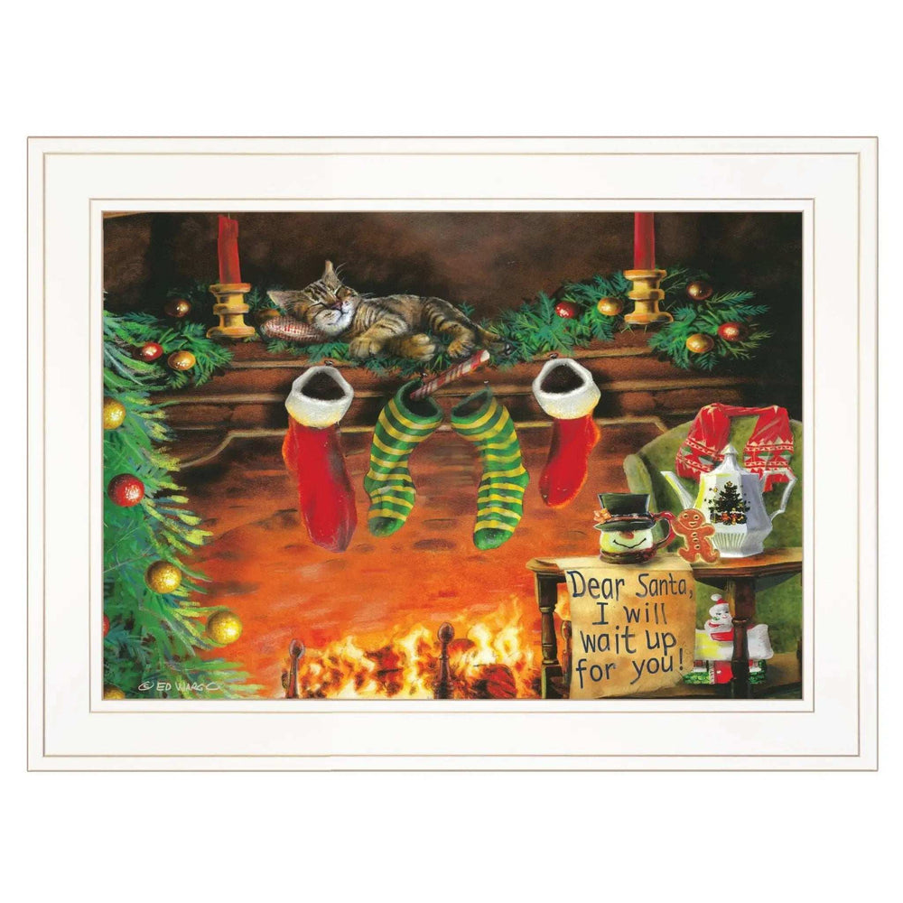 I Will Wait Up 2 White Framed Print Wall Art - Homeroots - Flyclothing LLC