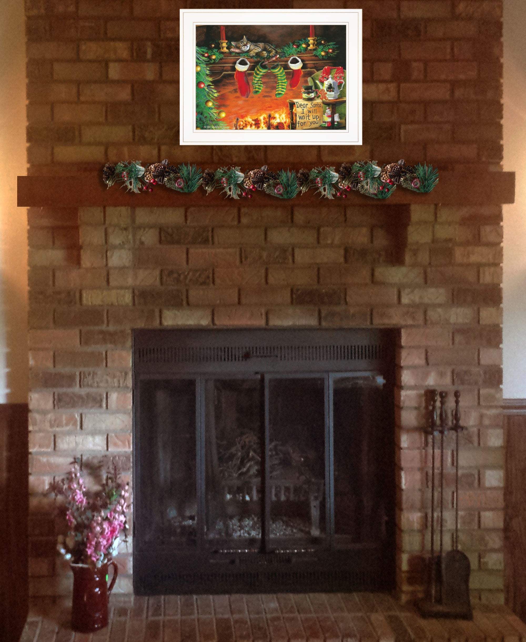 I Will Wait Up 2 White Framed Print Wall Art - Homeroots - Flyclothing LLC