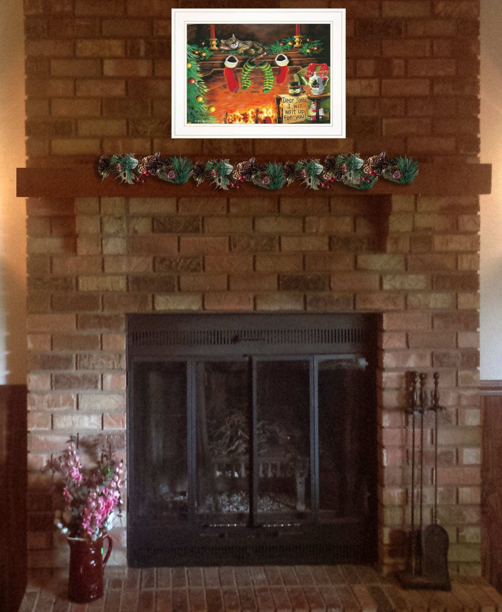 I Will Wait Up 2 White Framed Print Wall Art - Homeroots - Flyclothing LLC