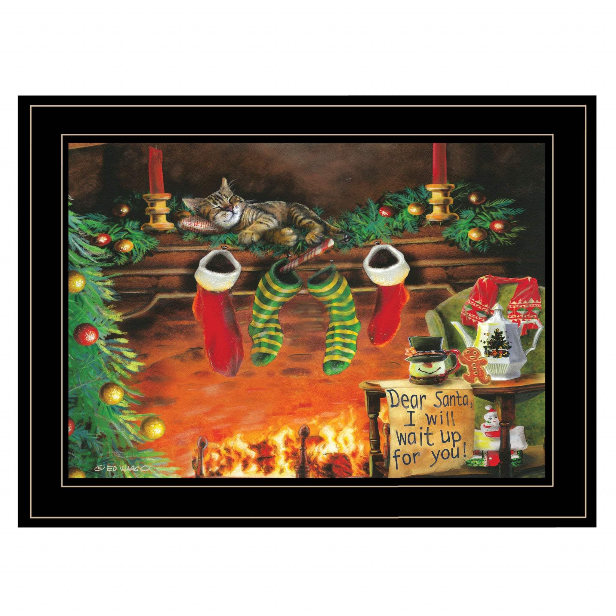 I Will Wait Up 3 Black Framed Print Wall Art - Homeroots - Flyclothing LLC