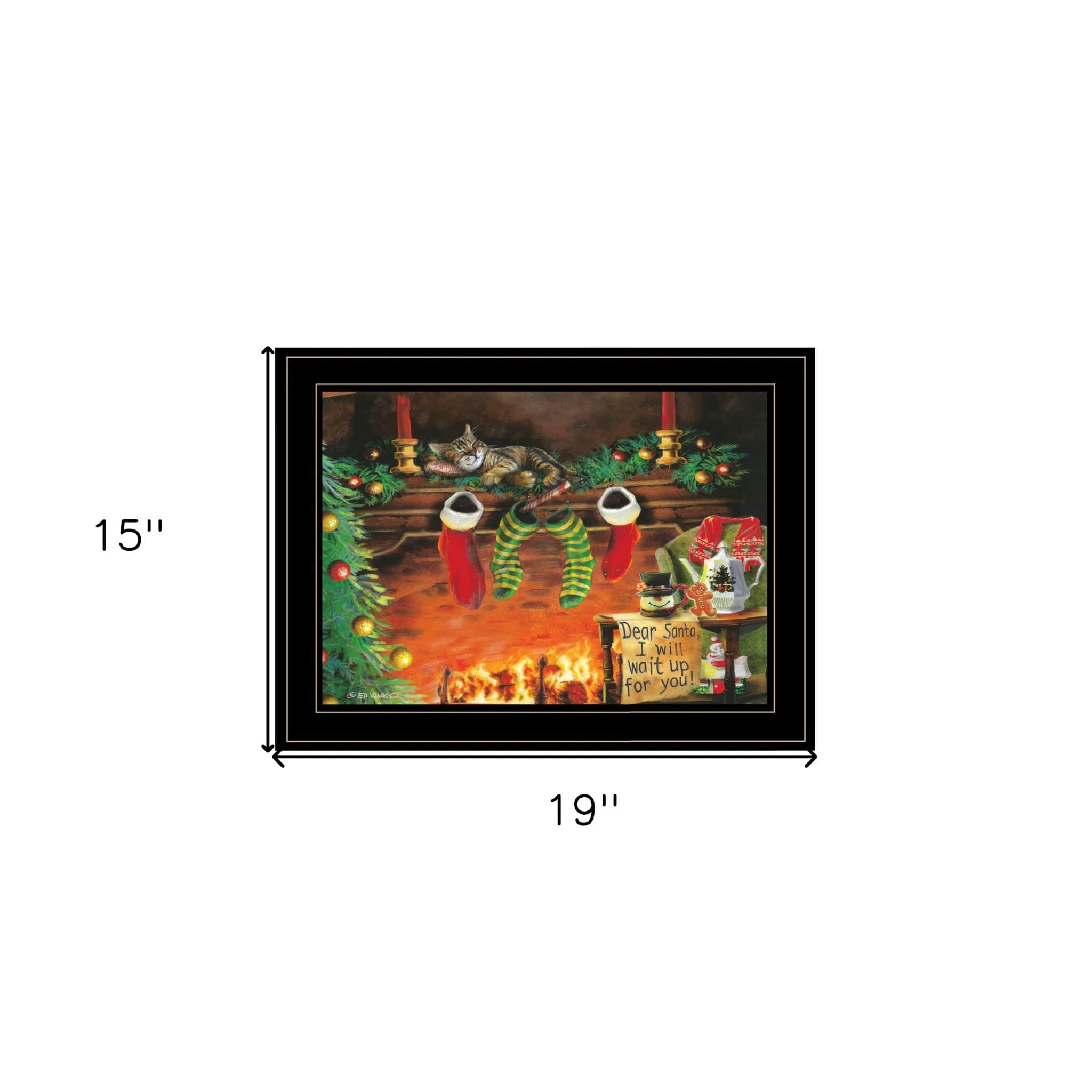 I Will Wait Up 3 Black Framed Print Wall Art - Homeroots