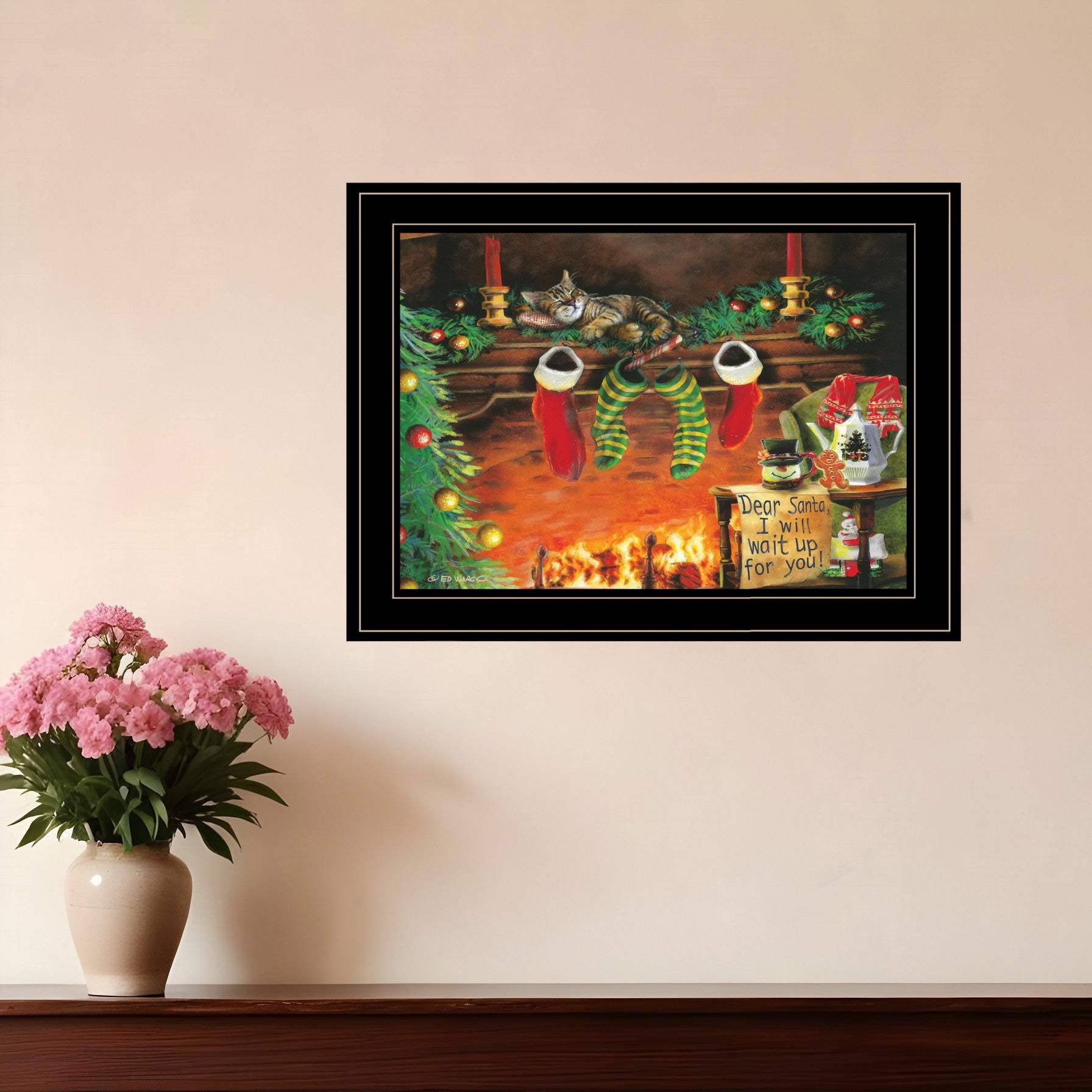 I Will Wait Up 3 Black Framed Print Wall Art - Homeroots - Flyclothing LLC