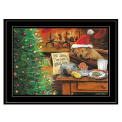 Ive Been A Good Boy 3 Black Framed Print Wall Art - Homeroots