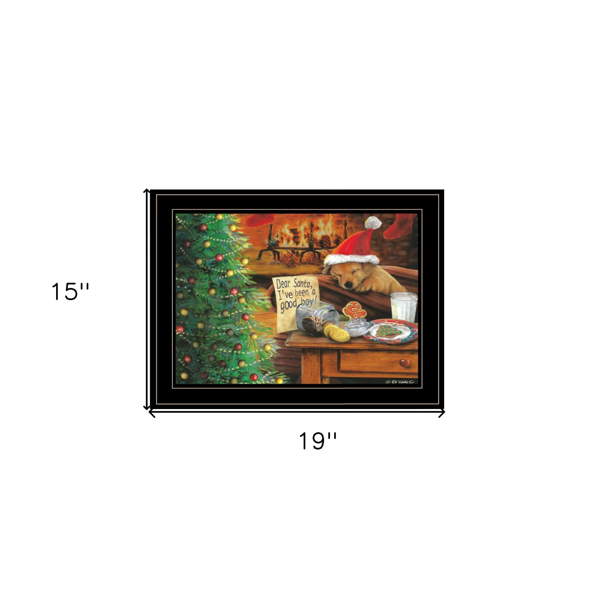 Ive Been A Good Boy 3 Black Framed Print Wall Art - Homeroots