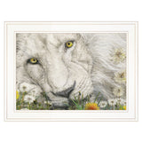 Dandy Lion 2 White Framed Print Wall Art - Homeroots