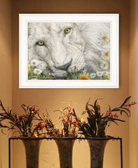 Dandy Lion 2 White Framed Print Wall Art - Homeroots