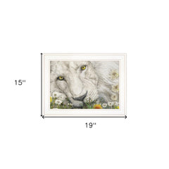 Dandy Lion 2 White Framed Print Wall Art - Homeroots