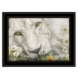 Dandy Lion 3 Black Framed Print Wall Art - Homeroots