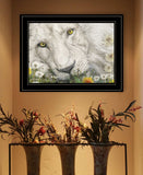 Dandy Lion 3 Black Framed Print Wall Art - Homeroots - Flyclothing LLC