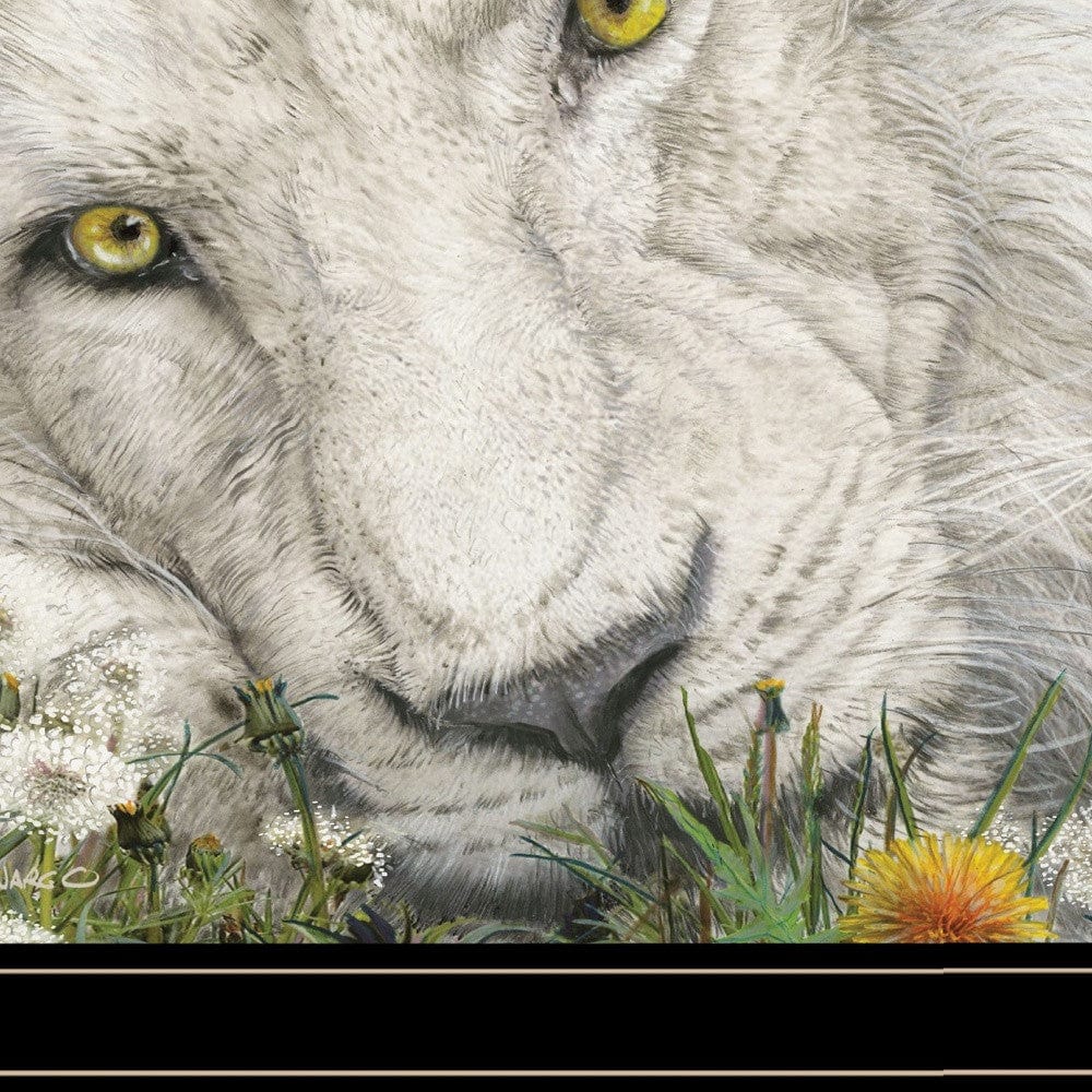 Dandy Lion 3 Black Framed Print Wall Art - Homeroots