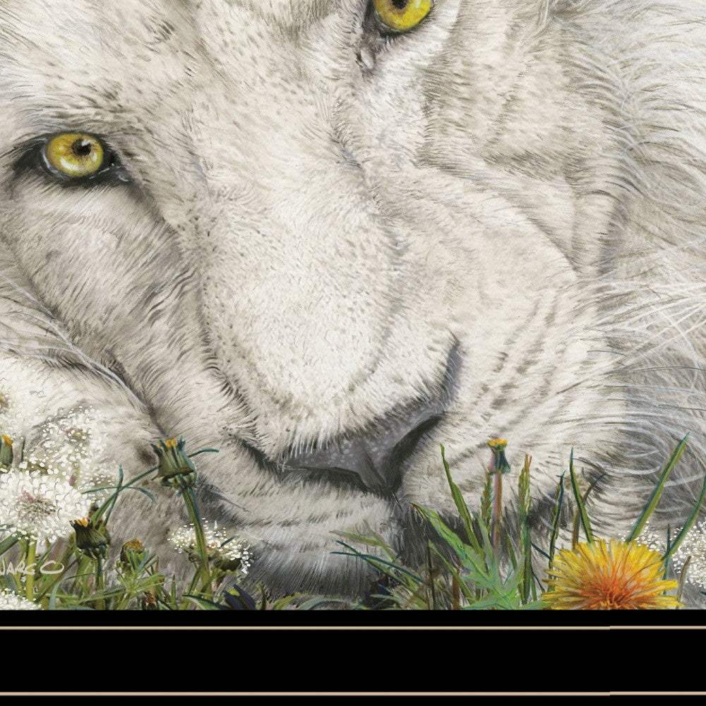 Dandy Lion 3 Black Framed Print Wall Art - Homeroots - Flyclothing LLC