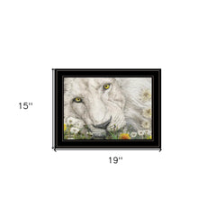 Dandy Lion 3 Black Framed Print Wall Art - Homeroots