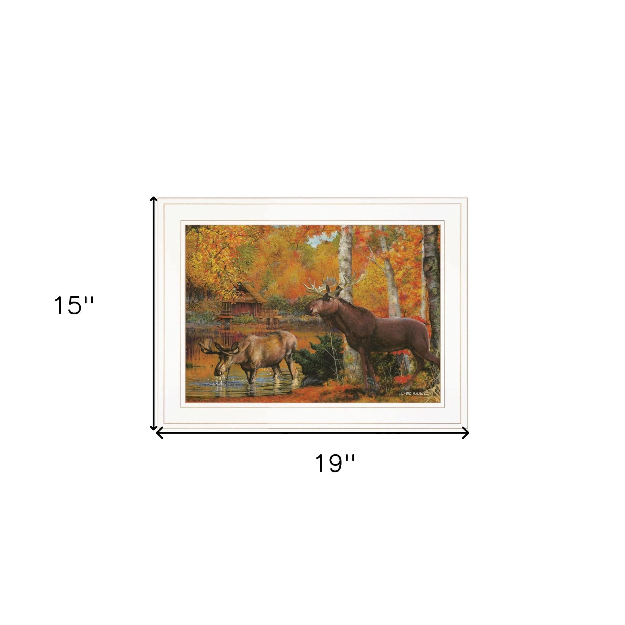 Peaceful Retreat 2 White Framed Print Wall Art - Homeroots