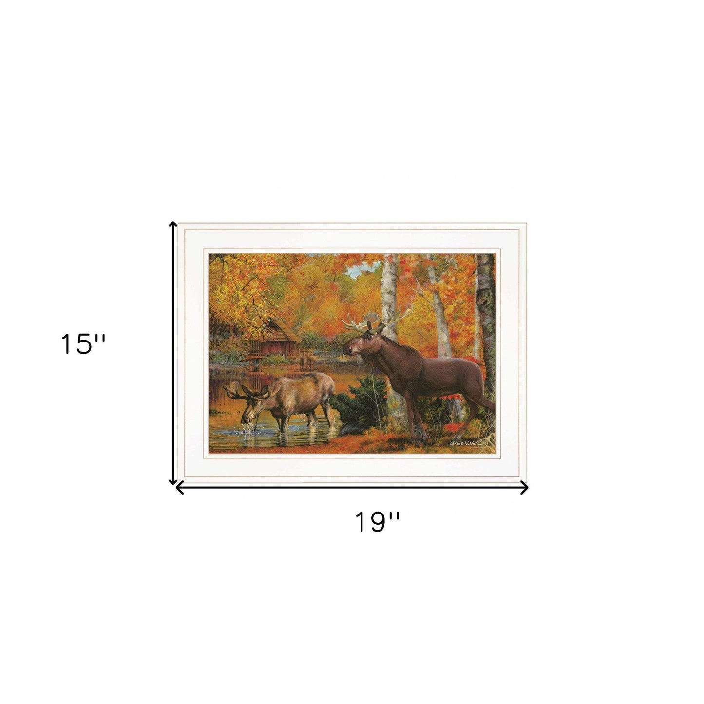 Peaceful Retreat 2 White Framed Print Wall Art - Homeroots - Flyclothing LLC